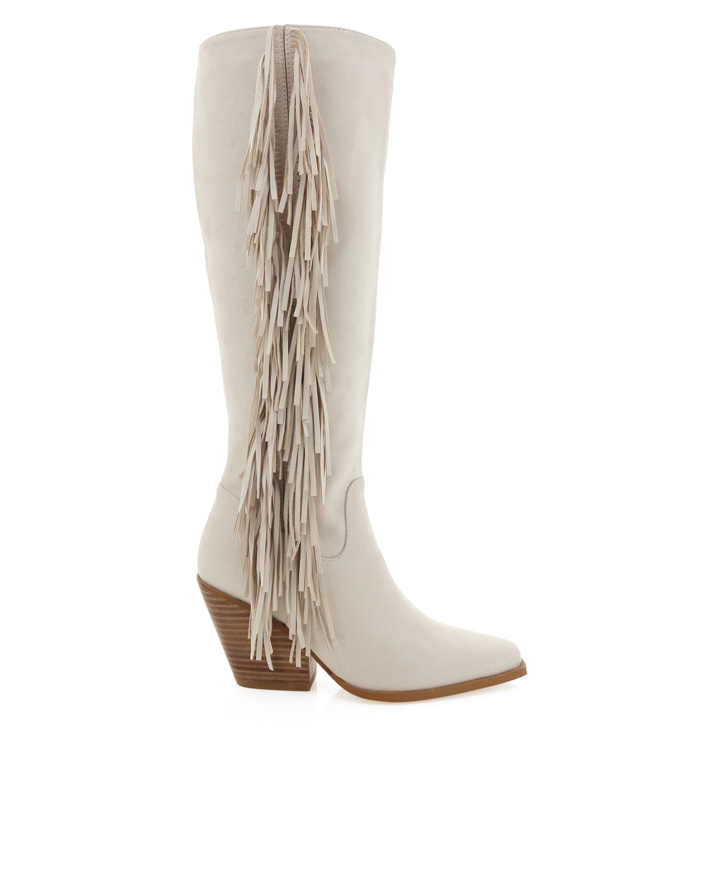 ivory cowboy boots with fringe