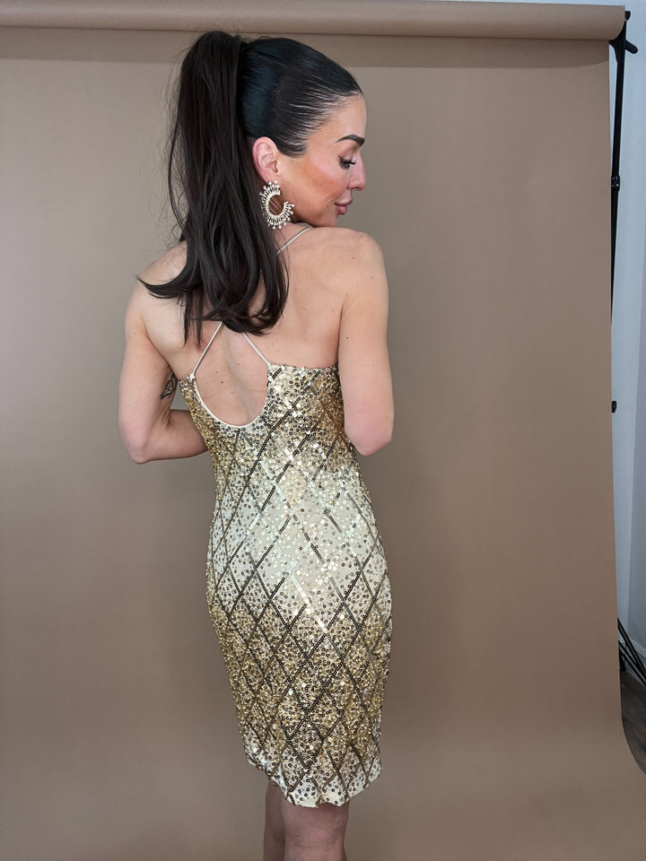 Gold Standard Sequin Dress