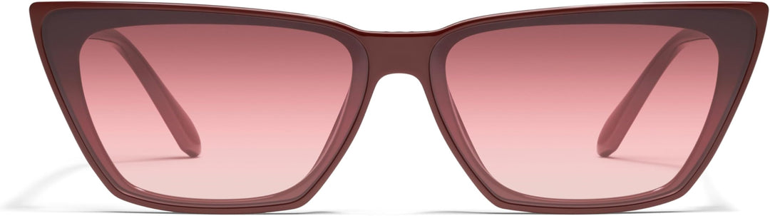 QUAY Bad Habit Sunglasses in Deep Red