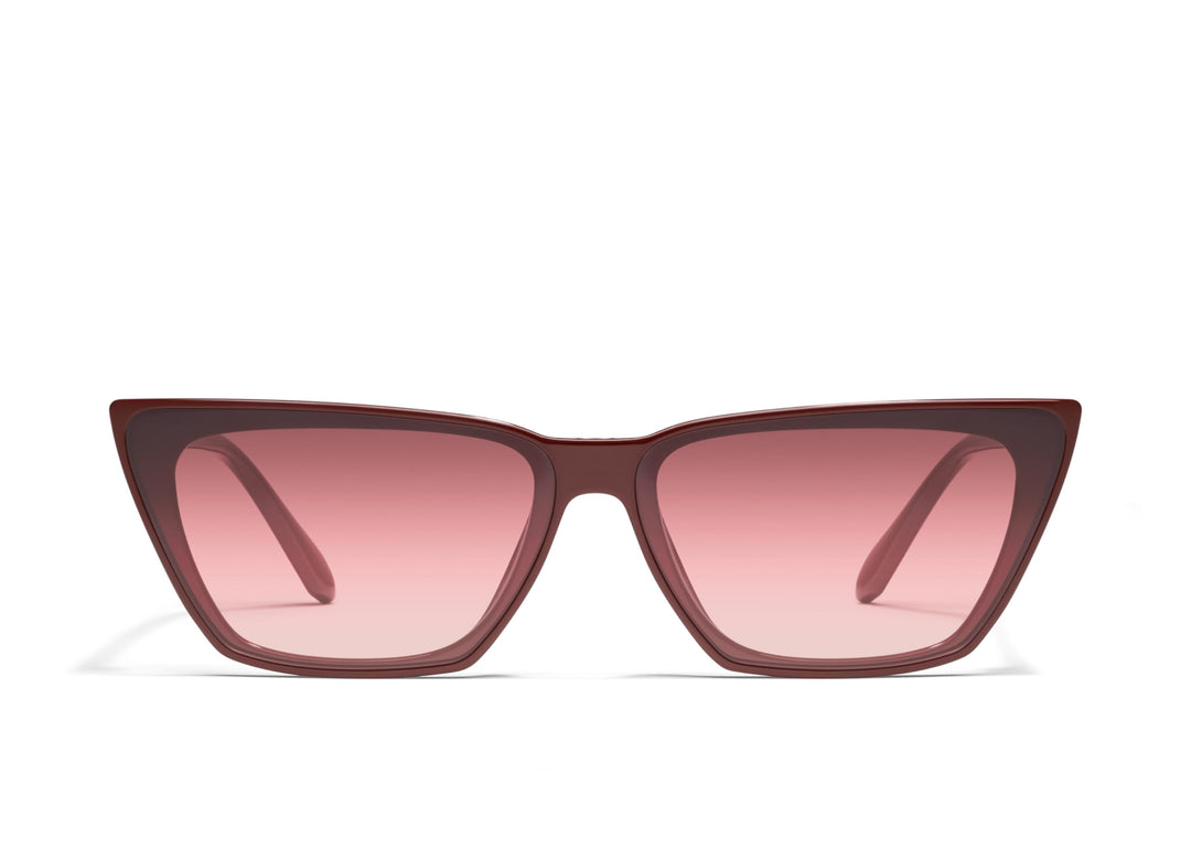 QUAY Bad Habit Sunglasses in Deep Red