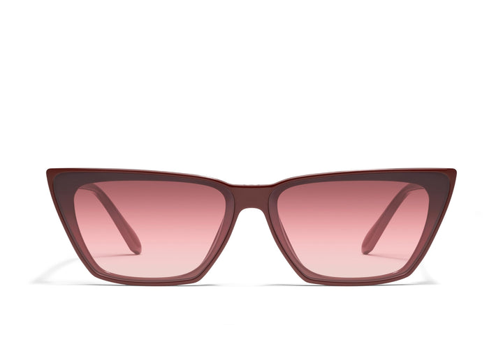 QUAY Bad Habit Sunglasses in Deep Red