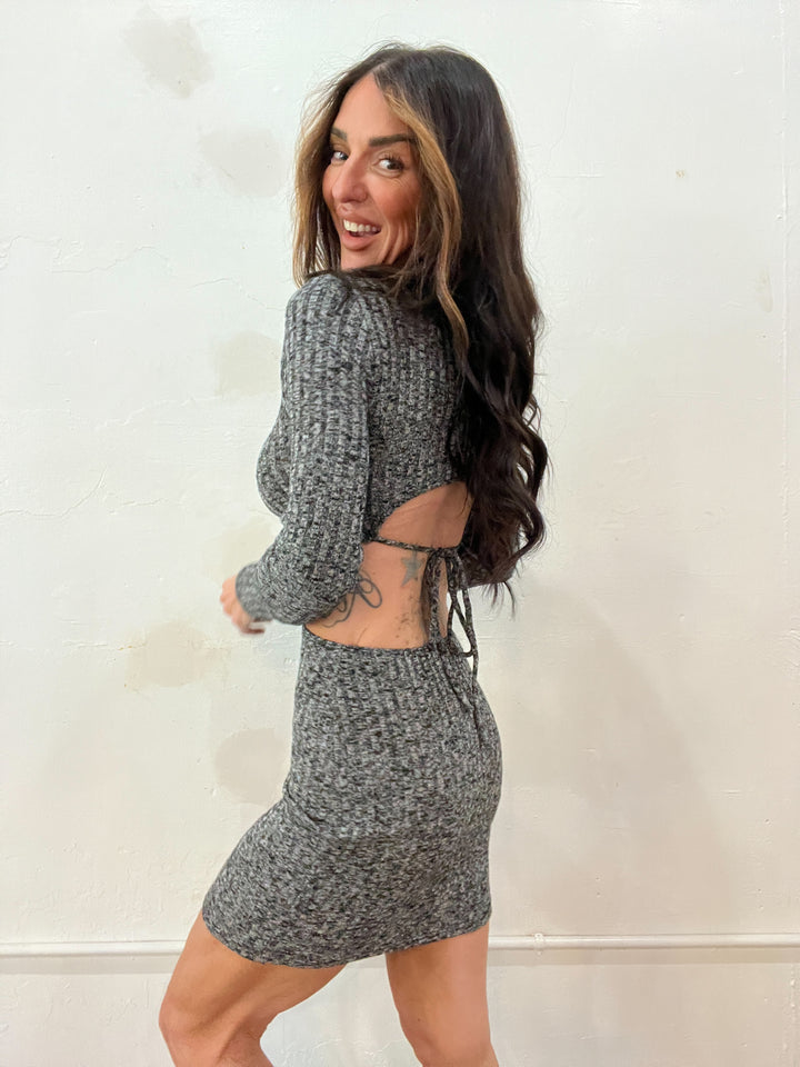 Tatiana Ribbed Cutout Sweater Dress FINAL SALE