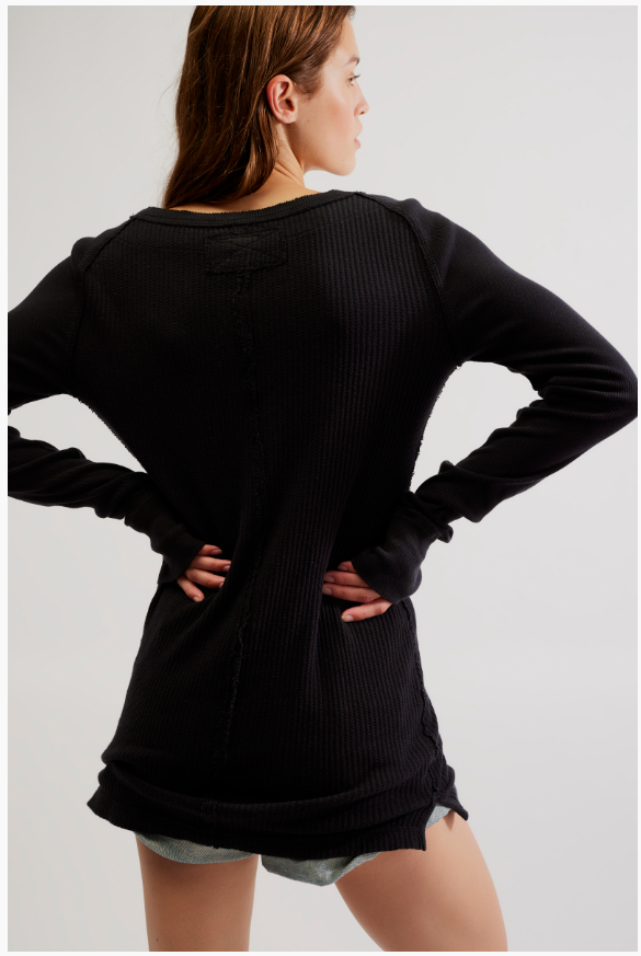 CARE FP Honey B Crew Neck in Black by Free People