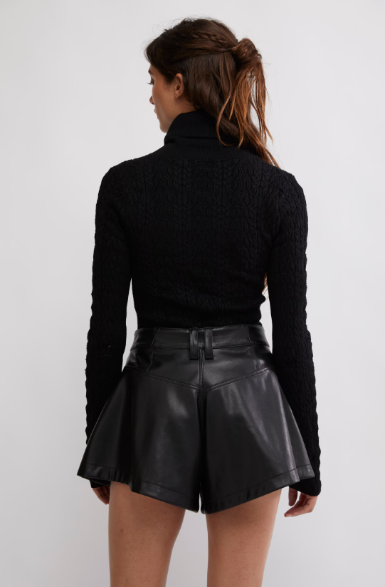 Maddie Turtleneck in Black by Free People