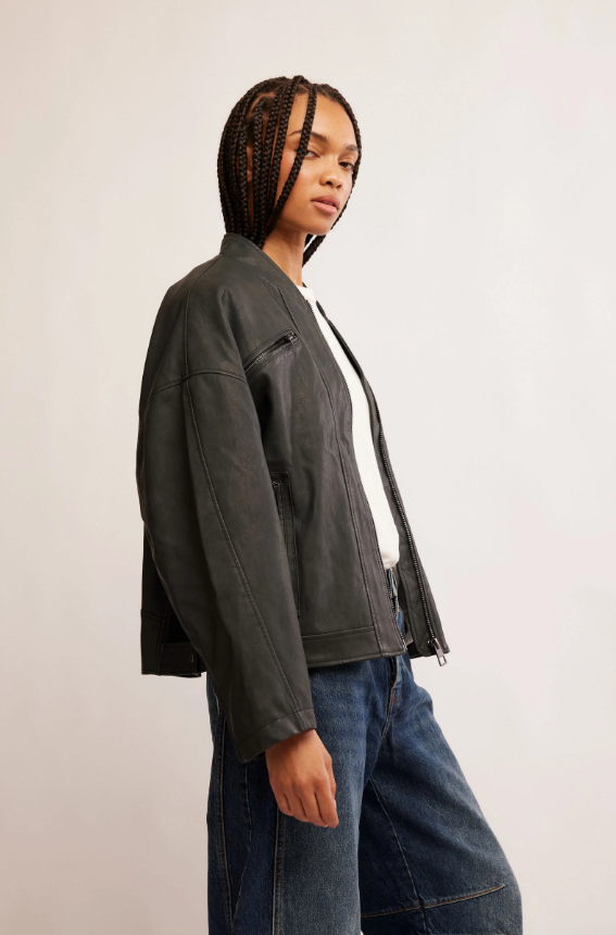 Vinny Vegan Bomber by Free People