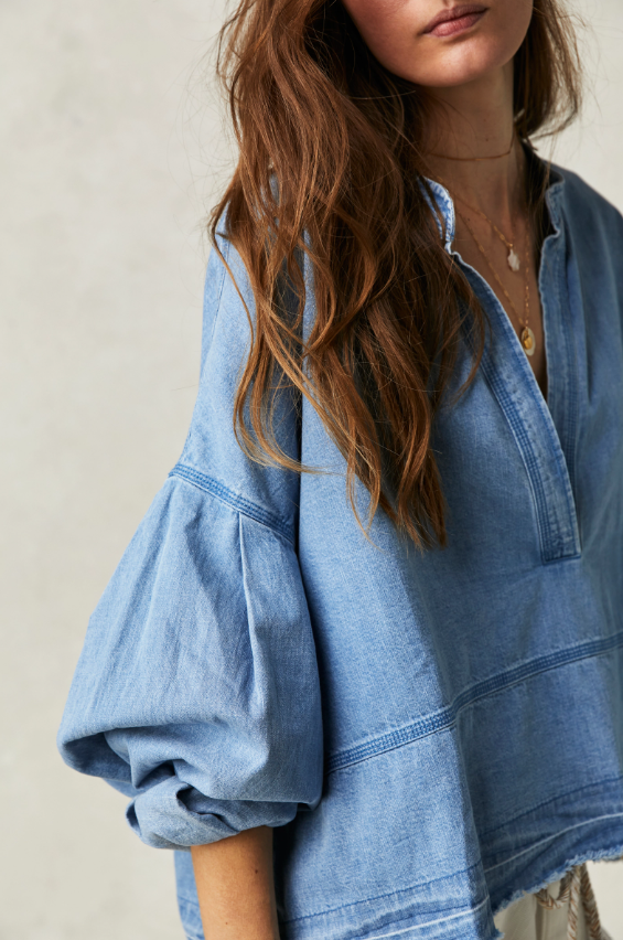 Jude Denim Pullover by Free People