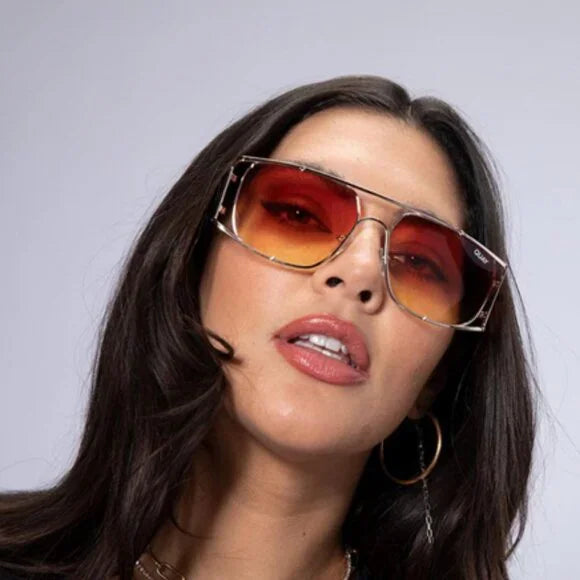 QUAY Baddie Behavior Sunglasses in Gold