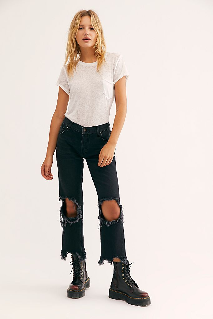 Maggie Mid-Rise Straight-Leg Jeans FINAL SALE