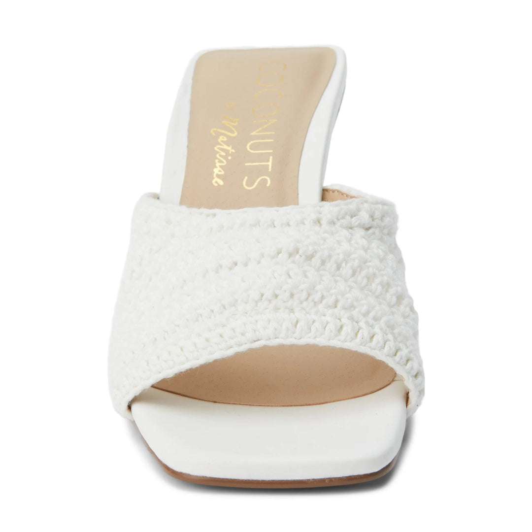 white summer sandal