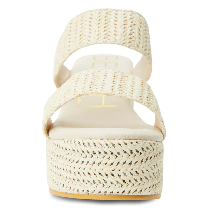 braided raffia sandal